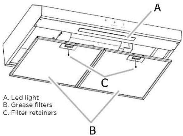 FRIGIDAIRE FCVW3062AS - Recirculation Vent Cover - 3