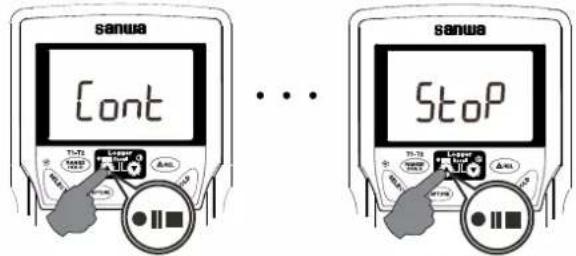 Sanwa PC720M - 4-9-3 記録の休止と再開 - 2
