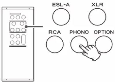 Esoteric F-02 - Press an input selection button to select the input source to set. - 1