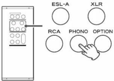 Esoteric F-02 - Pulse un botón de selección de entrada para seleccionar la fuente de entrada que desee configurar. - 1