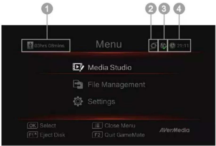 AVERMEDIA Live Streamer MIC 350 - Capitolo 5. Menu OSD - 1