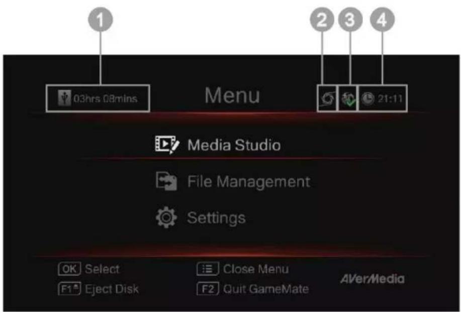 AVERMEDIA Live Streamer MIC 350 - Chapter 6 OSD Menu - 1