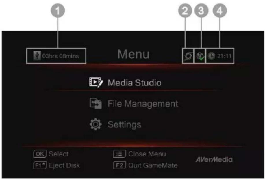 AVERMEDIA Live Streamer MIC 350 - Menu OSD - 3