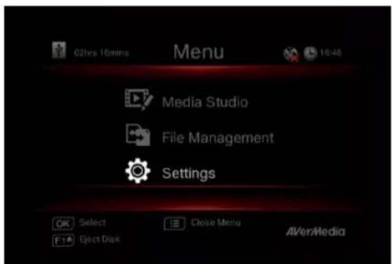 AVERMEDIA Live Streamer MIC 350 - Menu OSD - 1