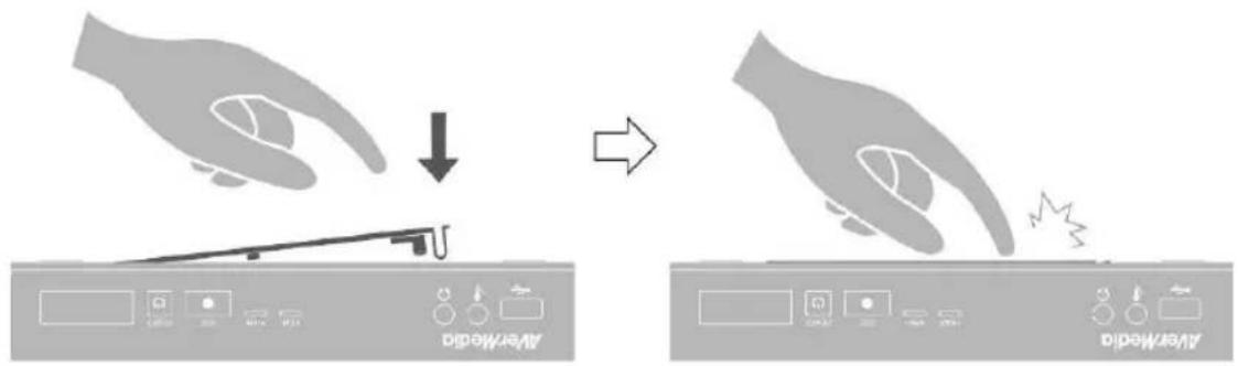 AVERMEDIA Live Streamer MIC 350 - Step 3 Replacing the HDD Lid - 1