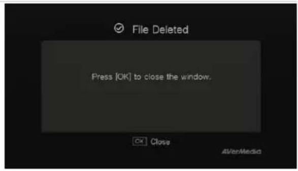 AVERMEDIA Live Streamer MIC 350 - Deleting Files - 1