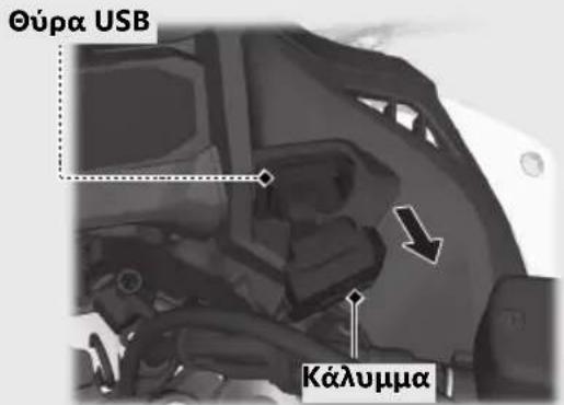 Honda NT1100 (2024) - Για να συνδέσετε τη συσκευή σας USB - 1
