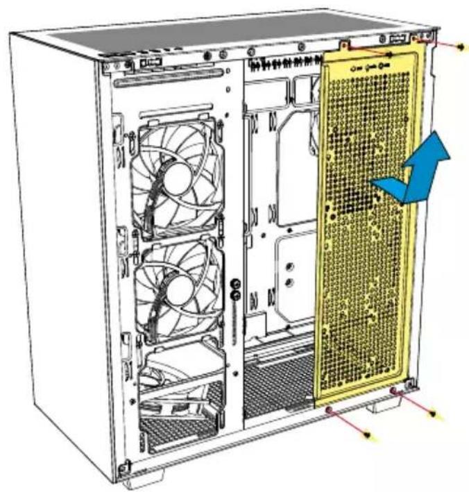 Sharkoon REBEL C60 - Installer les ventilateurs - 1