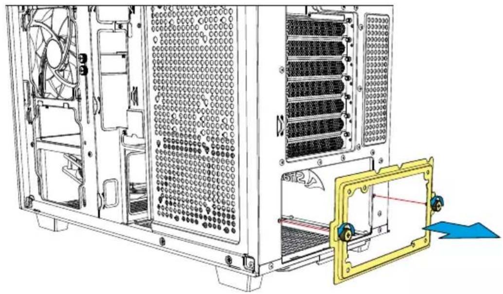 Sharkoon REBEL C60 - Installer le bloc d'alimentation - 1