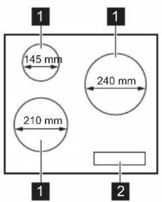 1 145 mm 240 mm 210 mm 1 2