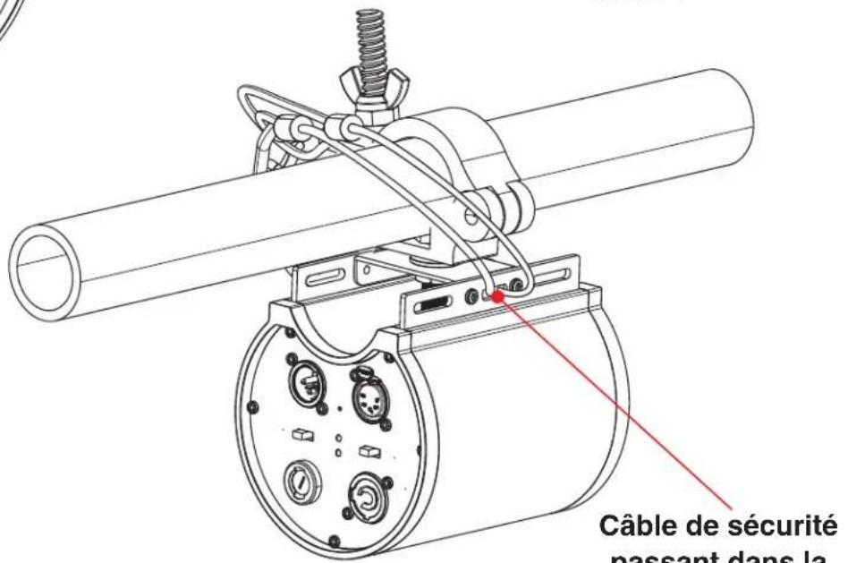 Câble de sécurité nassant dans la