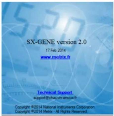 METRIX GX 1030 - Logiciel SX GENE - 1