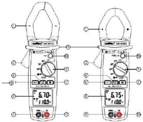 METRIX MX 675 - Descrizione del latoanteriore - 1