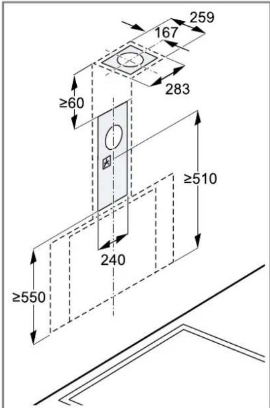 BOSCH DWK81AN65 - Dimensions de l'appareil - 3