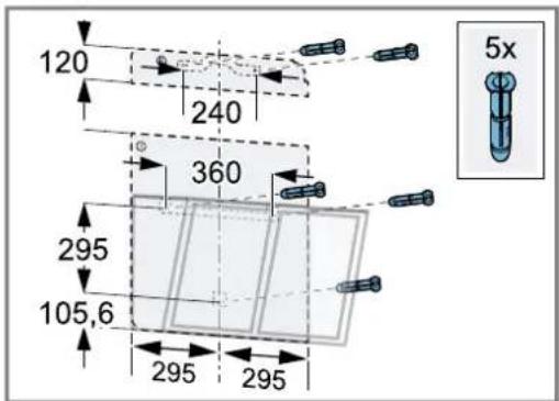 BOSCH DWK81AN65 - Monter la suspension de l'appareil - 1