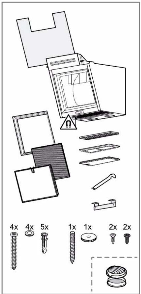 BOSCH DWJ67FN60 - Contenu de la livraison - 1