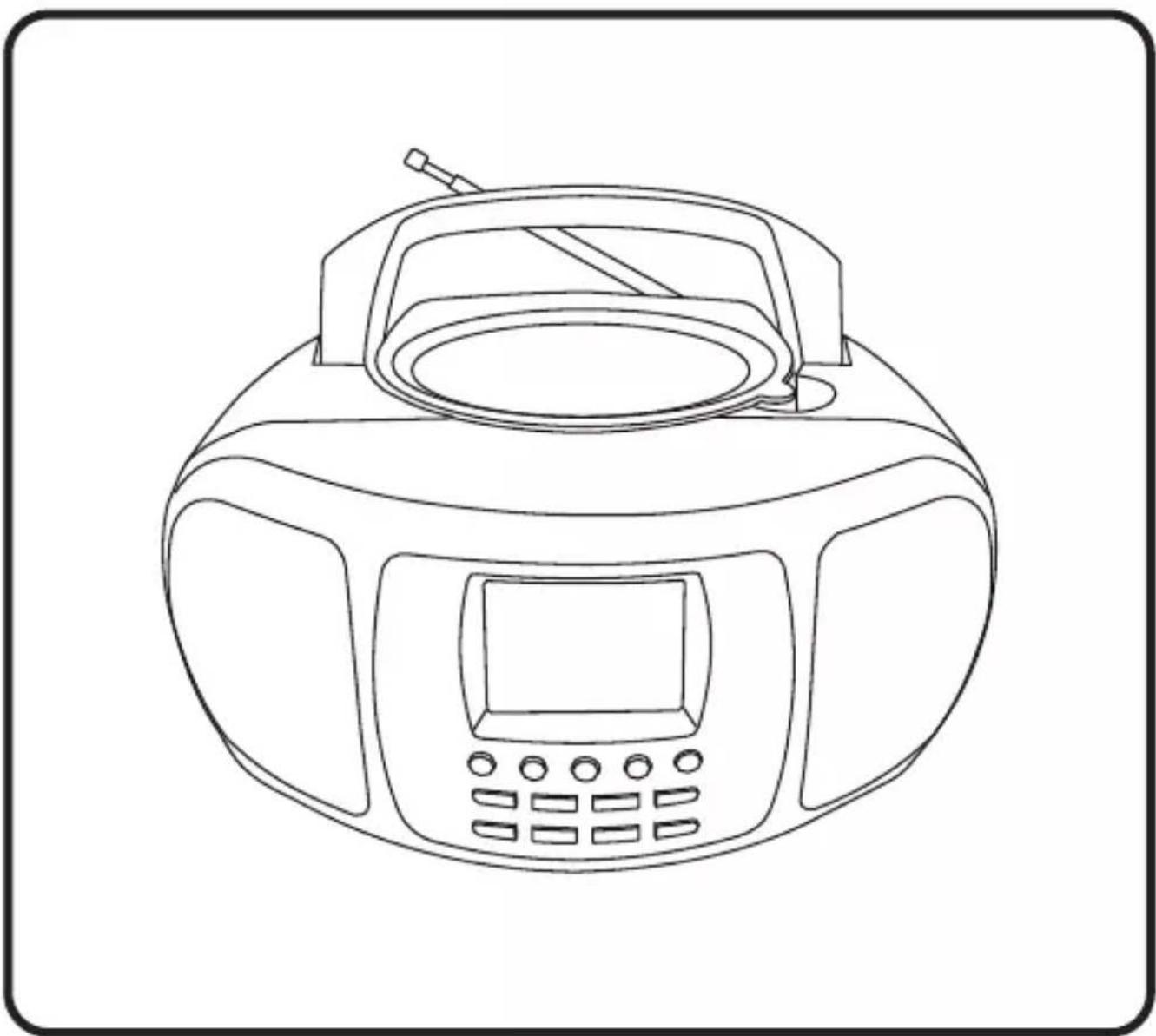 LENCO SCD-6000 - Boombox portable avec Internet/DAB+/radio FM, Bluetooth et lecteur CD SCD-6000 - 1