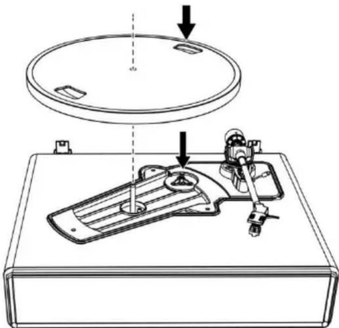 LENCO LS-470 - Attach the platter. - 1