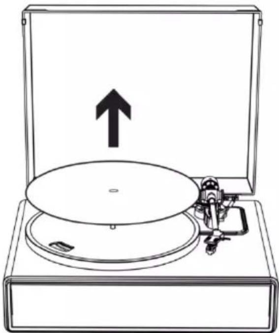 LENCO LS-470 - Remove the slip mat. - 1