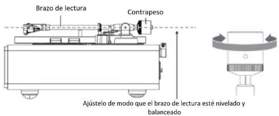 LENCO LS-470 - Ajuste de la fuerza de tracción del cartucho - 3