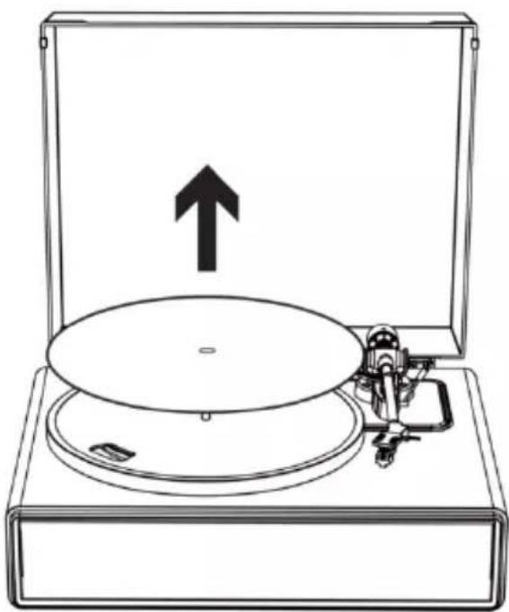 LENCO LS-470 - Entfernen Sie die Slipmat. - 1