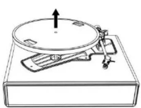 LENCO LS-470 - Remove the slip mat. - 3