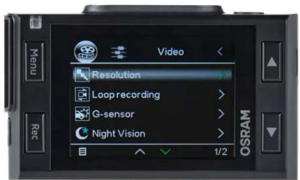 Osram ROADsight 30 - IMPOSTAZIONI GENERALI - 1