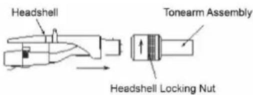 LENCO LBT-335 - Installing the Headshell - 1