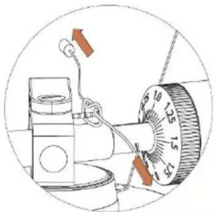 LENCO LBT-335 - Anti-Skating-Gewicht positionieren - 1