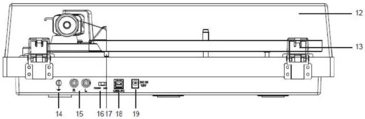 LENCO LBT-345 - KOMPONENTEN, FEATURES UND VERBINDUNGEN - 2