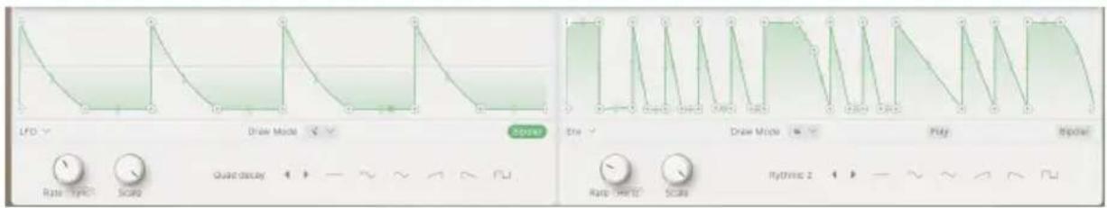 Arturia Augmented WOODWINDS - Le visualiseur de fonctions - 1