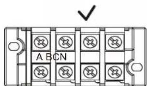 A B C N