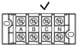 A B C N