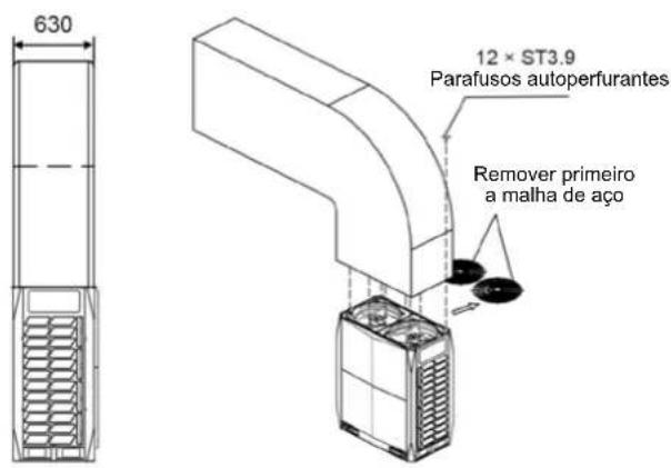 630 12 × ST3.9 Parafusos autoperfurantes Remover primeiro a malha de aço