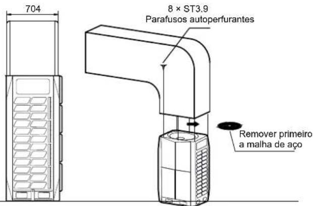 704 8 × ST3.9 Parafusos autoperfurantes Remover primeiro a malha de aço