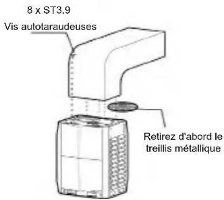 8 x ST3.9 Vis autotara deuses Retirez d'abord le treillis métallique