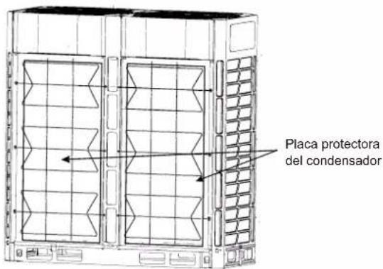 Placa protectora del condensador