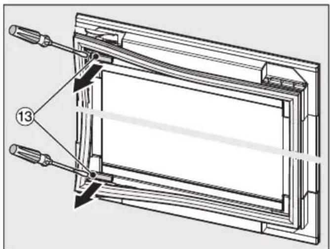 MIELE KWT 6422 iG-1 - Pour inverser la butée de porte, vous avez besoin des outils suivants : - 14