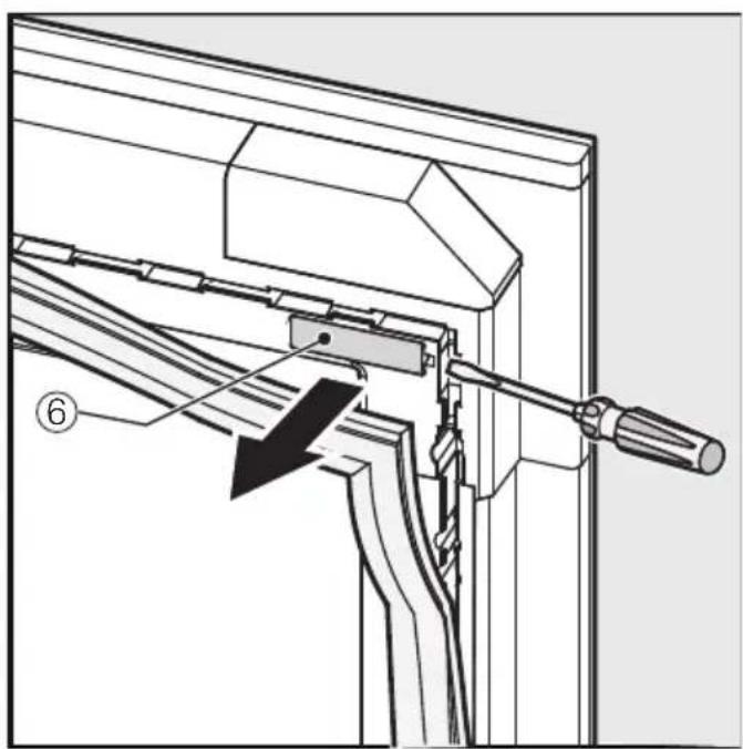 MIELE KWT 6422 iG-1 - Pour inverser la butée de porte, vous avez besoin des outils suivants : - 8