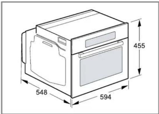 BOSCH CMG7241B2 - Dimensions de l'appareil - 1