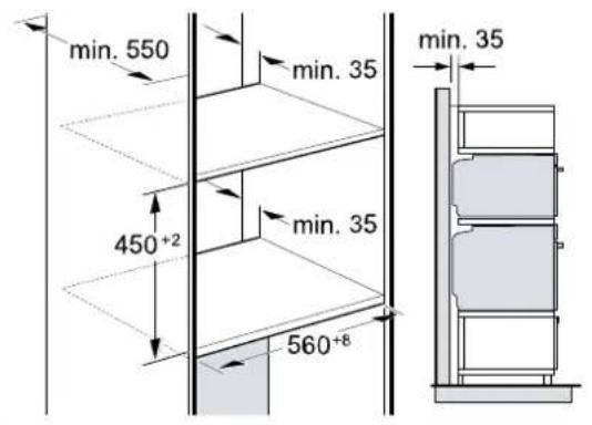 BOSCH CMG7241B2 - Installation de deux apparils superposés - 1