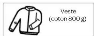 Veste (coton 800 g)