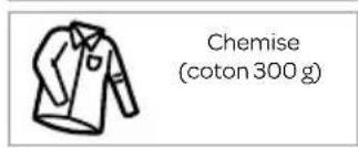 Chemise (coton 300 g)