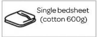 Single bedsheet (cotton 600g)