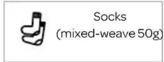 Socks (mixed-weave 50g)