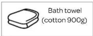 Bath towel (cotton 900g)