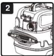 Vacmaster Professional Beast VFB511B - ADVERTENCIA: DESCONECTE SIEMPRE LA CLAVIJA DE LA TOMA DE ALIMENTACIÓN ANTES DE SACAR EL CABEZAL MOTRIZ DEL TANQUE RECOLECTOR. - 2