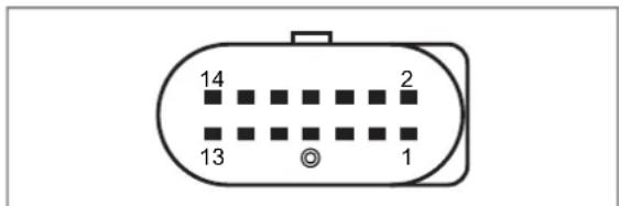 IFM CR3171 - Tension d'alimentation, interface CAN, entrées et sorties - 2