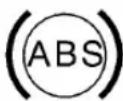 Pontiac Firefly (1996) - Antilock Brake System (ABS) Warning Light - 1