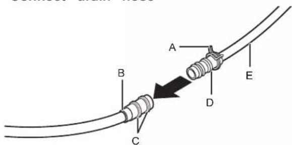 WHIRLPOOL WDF341PAPM - Connect drain hose - 1